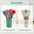 thumbnail image 6 of Kitchen Utensils Set of 12, Silicone Cooking Utensils with Non-Slip Wooden Handle and Organizer Bucket, 446°F Heat Resistant Cookware Utensils Set (Assorted Colors-Upgraded), 6 of 7