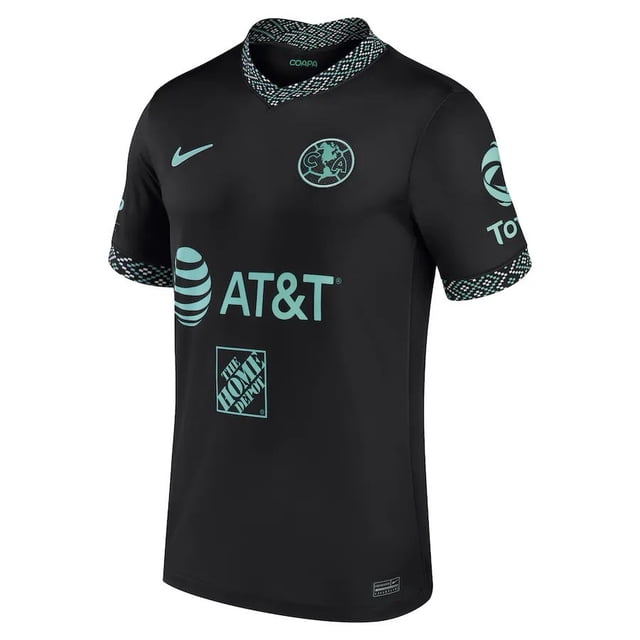 Jersey Playera Nike de las Aguilas del America de Visitante Color Negro Para Hombre Talla Chico (S)