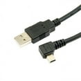 thumbnail image 3 of FVH Mini USB B Type 5pin Male Right Angled 90 Degree to USB 2.0 Male Data Cable 6ft 1.8m, 3 of 7