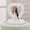 thumbnail image 2 of Wedding Couple Figurine Cake Topper Resin Romantic Couple Cake Topper Birthday, 2 of 6