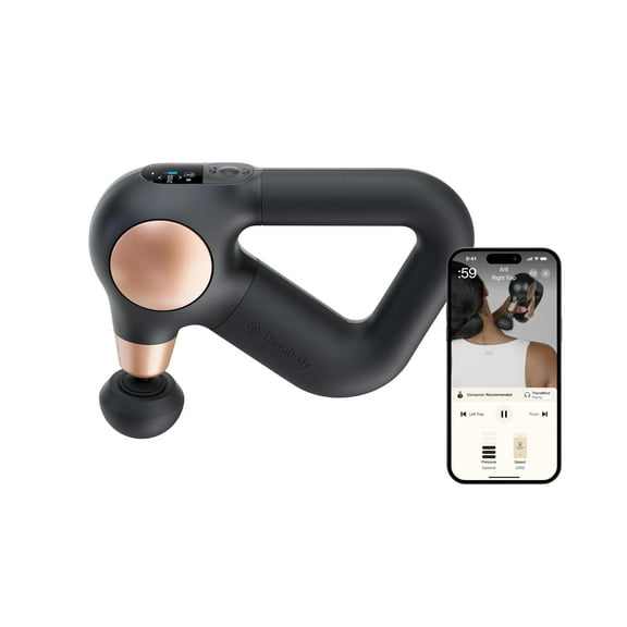 TheraGun Sense (2nd Gen) Massage Gun by Therabody | Relaxing Massage Device with Built-in Guided Routines | 5 Levels for Easy Stress Relief, Tension & Sleep | Includes 2 Massage Gun Attachments
