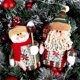 thumbnail image 5 of Adorno de mesa ZHAOCHENG 3PC reno muñeco de nieve Santa Claus Feliz Navidad, 5 of 5