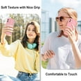 thumbnail image 6 of Compatible with iPhone 11 Wavy Edge Case, Cute Aesthetic Solid Color Curly Wave Shape Frame Design for Women Girls, Soft TPU Shockproof Full-Body Protection Phone Case Cover 6.1", Pink, 6 of 13