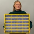 thumbnail image 3 of 24-Drawer Plastic Drawer Storage Cabinet for Garage Organization, Bead Organizer, Building Bricks Storage, Teacher Toolbox, Makeup Organizer, 20" W x 6" D x 16" H, 3 of 6