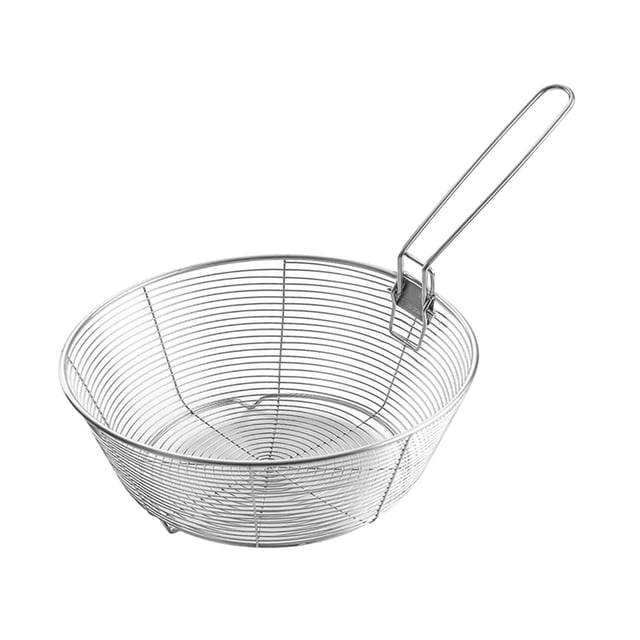 simhoa Frying Basket Easy Cleaning Mesh Colander Strainer for Pasta Frying Dumplings XL