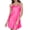 Hot Pink, variant on Gkeoshab Silk Pajamas for Men Women's Summer Strap Thin Slim Fit Solid Color Hanging Dress Sleepdress