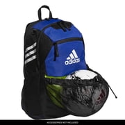 adidas Stadium Team Sports Backpack for Men and Women 36l Durable Athletic Laptop Bag, Royal Blue/3.0, One Size
