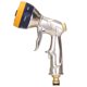 thumbnail image 1 of RV Pistola de pulverización de metal Boquilla de pulverización de manguera de metal resistente Boquilla de riego de limpieza de pulverizador de manguera de patrón de pulverización de 7 vías, riego de calle de jardín Rojo Verde, 1 of 5