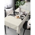 thumbnail image 2 of Letter M Rectangle Tablecloth, Monogram Words Waterproof & StainResistant Tablecloth, Washable Oil-proof Table Cover for Dining/Party/Wedding/Camping/Buffet 60x120 In, 2 of 9