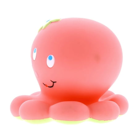 Dollibu Dollibu Octopus Rubber Bath Toy Squirter Pink Bath Buddy Fun Floater Animal Collection 2.75 Inch Affordable Gift for Babies Safe For All NO Age Restrictions Bath Time / Pool Toy Water Party