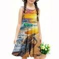 thumbnail image 6 of Drses‌ ‌‌‌‌‌‌‌‌‌‌2025 Girls' Summer Dress (4-14T) - Sleeveless Twirly Swing Dress with 3D Print | A-Line Beach Sundress & Playwear, 6 of 6
