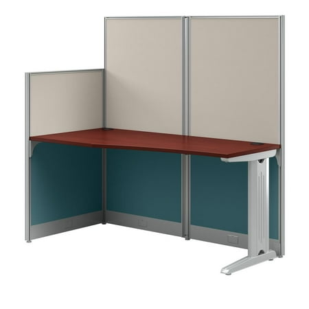 UPC: 0042976514624 | Bush Business Furniture 65W x 33D Straight Cubicle Desk in Hansen Cherry