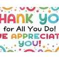 thumbnail image 4 of Colorful Theme Thank You Banner Decorative Design Appreciation Banner for Employee Recognition Event School Celebration Office Party, 4 of 8