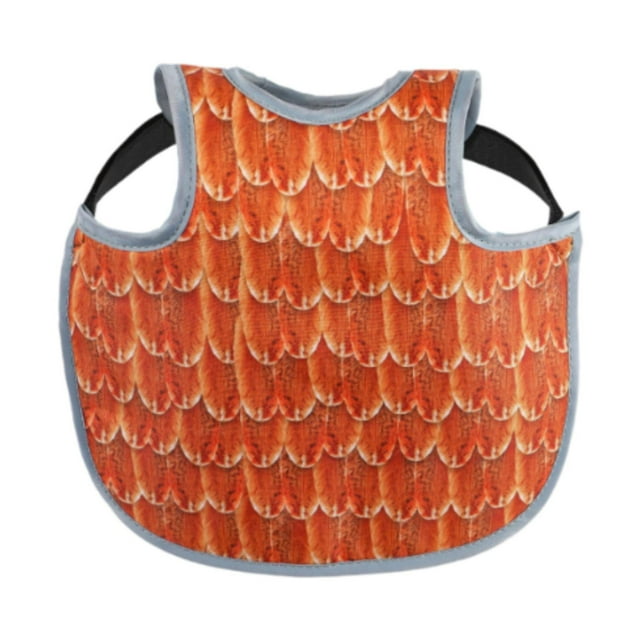 Protector de espalda para silla de montar de pollos, silla de apareamiento para gallinas, delantal impermeable para gallinas Naranja