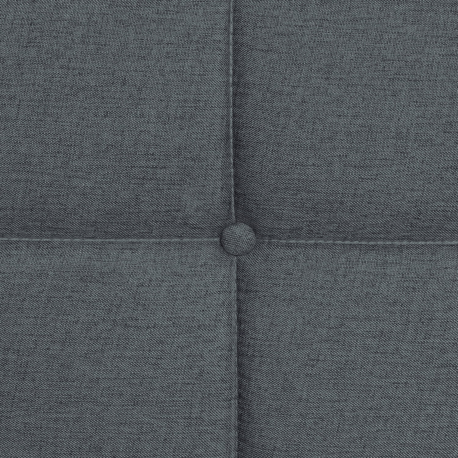 Queen Size Upholstered Platform Bed Frame with Modern Button Tufted Linen Headboard
