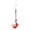 Red, variant on Vibrant Acrylic Fish Phone Charm Keychain Lightweight Accessory For Keys And Bags Shockproof Phone Chain