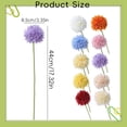 thumbnail image 3 of CHENjy Faux Flowers Dandelion, Round Spherical Artificial Floral for Vase, Realistic Silk Home Decor for Living Room Table Centerpieces, Light Purple, 1 Piece, 3 of 7