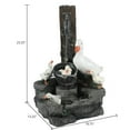 thumbnail image 6 of Luxen Home Resin Duck Family Outdoor Patio Fountain, 6 of 8