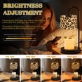 thumbnail image 3 of Candle Warmer Lamp with Timer Dimmer Leopard Print Brown Tan Black Shades Candle Lamp Warmer for Jar Candle with 4 Bulbs Gifts for Women Mothers Day Gift House Warming Gifts, 3 of 8