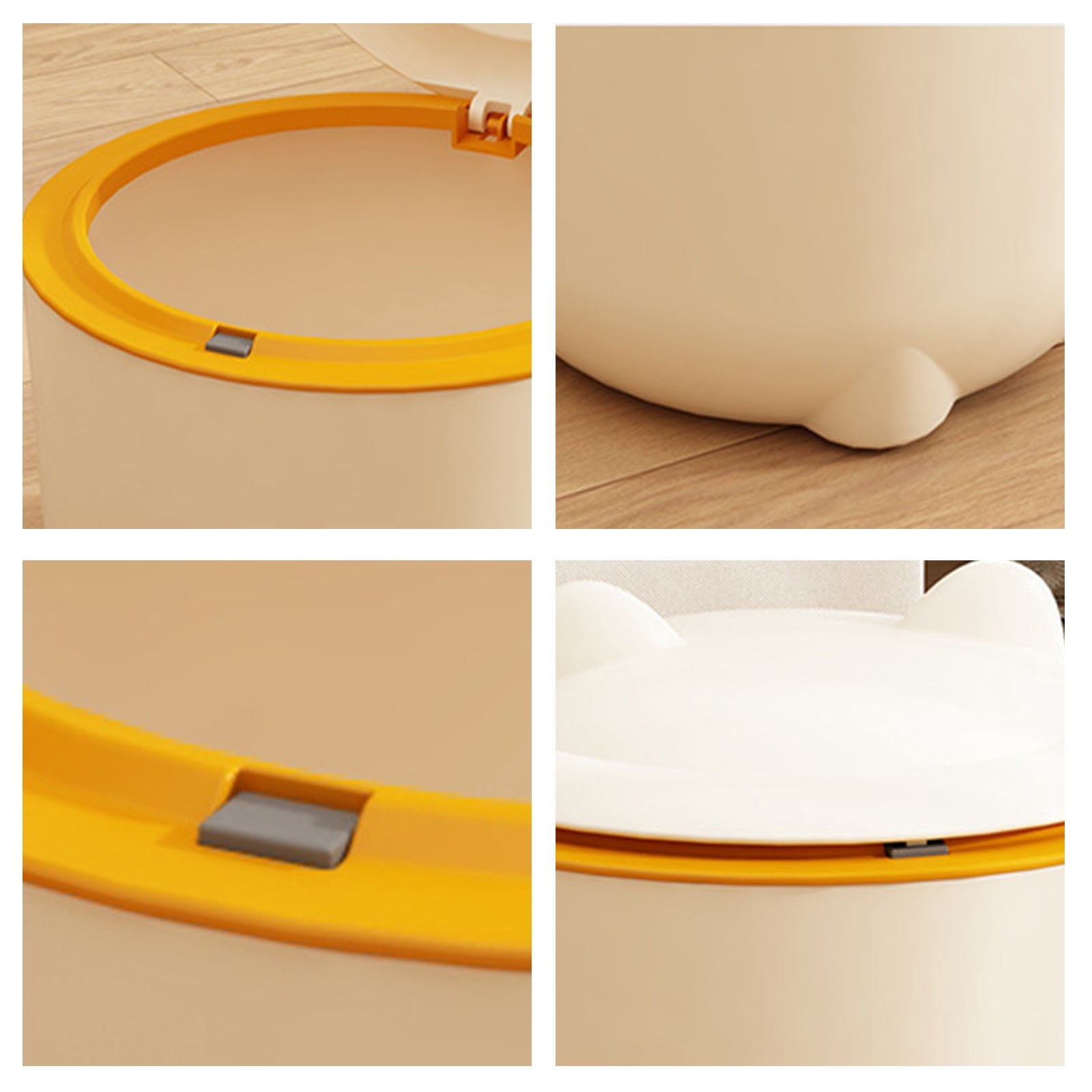 Odor Locking Cats Litter Disposal Can with Press Type Lid for Hygienic and Homes Environment Freshed Air Pet Supply