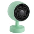 thumbnail image 2 of YAHHU Portable Fan Heater Both Cold and Warm Use Adjustable Angle Mini Space Heater for Home Office Desktop 100-240V Green EU Plug Fast PTC Heating Electric Desk Heater for Winter, 2 of 9