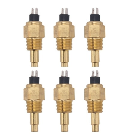 

6X Vdo 1/2 Npt 21mm Thread Engine Oil Temperature Sensor Water Temperature Sensor for Generator Set