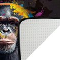thumbnail image 4 of Monkey Rug & Home Decor-Cool Gorilla Black Area Rugs-Animal Monkey Rug Carpet Durable & Non-Slip Modern Rugs for Living Room Bedroom Man Cave Decorative-M65OW, 4 of 7
