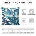 thumbnail image 5 of Fenyluxe Tropical Pillow Covers Navy Blue Aqua Teal Cyan Palm Leaves Plant Throw Pillows for Couch Summer Leaf Pillowcase Outdoor Decorative Cushion Case for Sofa Bed Decor 20x20in, 5 of 5