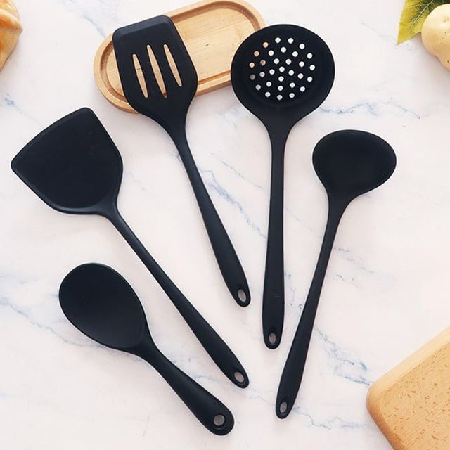 TIMIFIS Fruit Juicer Multifunctional Kitchenware Five Piece Set Kitchen Spoon Cooking Shovel Colander Set Is Easy to Clean and Suitable for Various Cooking Needs Apartment Essentials