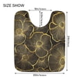 thumbnail image 5 of Yayeee Bath Rug for Bathroom Floor Non Slip Rectangle Fluffy Soft Absorbent Mat, 16"x24", Black Flower Pattern, 5 of 7