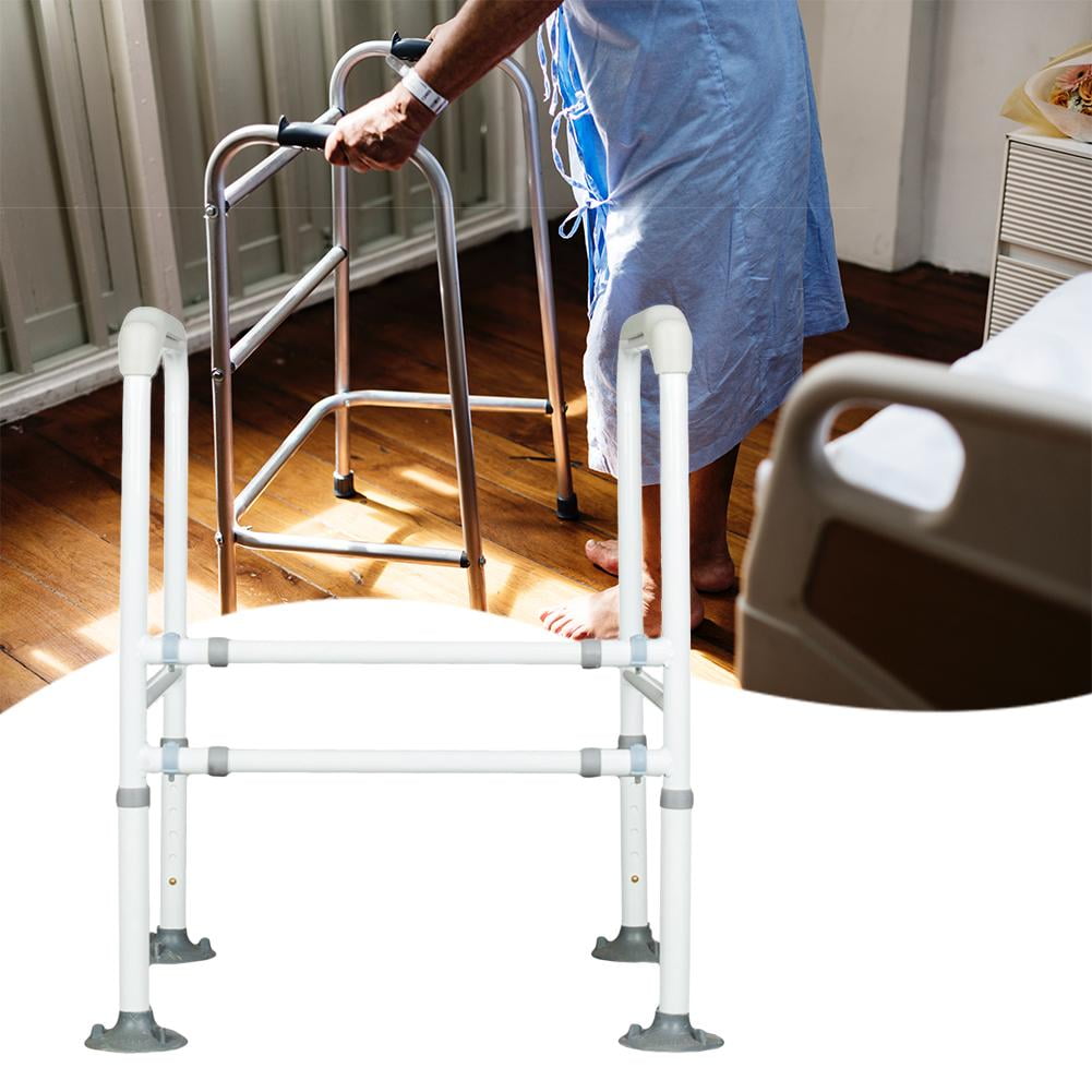 Mojoyce Adjustable Steel Stand Alone Toilet Safety Grab Rail for Injury