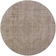 thumbnail image 1 of Ahgly Company Indoor Round Mid-Century Modern Dark Almond Brown Oriental Area Rugs, 4' Round, 1 of 6