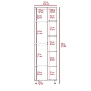 Depot E-Shop Venus Linen Cabinet - Light Oak
