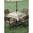 thumbnail image 5 of Square Outdoor Tablecloth with Umbrella Hole Eucalyptus Leaves Outside Table Cloth Waterproof Patio Table Cover Vintage Spring Leaves Aesthetic Zipper Tablecloths for Picnic Party Camping 54x54 Inch, 5 of 8