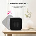 thumbnail image 3 of Electric Space Overheat & -over Protection Quiet Space with 2 Heating Modes PTC Ceramic Heating for Office Bedroom Desk, 3 of 7