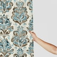 thumbnail image 3 of Autua Blue Brown Pattern Chic Modern Bathroom Decor Shower Curtain 36"x72, 3 of 7