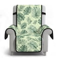 thumbnail image 6 of TSOVTHRID Green Monstera Leaf Print Recliner Chair Cover Non Slip Covers for Recliner Chairs with Pocket Washable Reclining Chair Cover Water Resistant Furniture Protector, 6 of 7