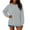 AA01-Light Gray, variant on Sweatshirt for Women Oversized Crewneck Long Sleeve Pullover Fleece Top 2025 Fall Winter Fashion Clothes Light Gray M