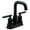Matte Black, variant on Moen 6150 Chrome two-handle bathroom faucet