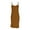 Coffee, variant on Basic Bodycon Dresses for Women Adjustable Spaghetti Strap Solid Color Under Dress Camisole Nightgown