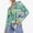 Green, variant on Palato Womens Plus Size Tops,Women's Loose Casual Fashion Printed Long Sleeve Lapel Jacket Suit Coat