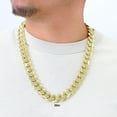 thumbnail image 2 of Nuragold 14k Real Yellow Gold Royal Monaco Miami Cuban Link Necklace 16"-30" (5mm-17mm) Italian Jewelry for Men & Women, 2 of 22