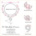 thumbnail image 4 of 4th-9th Birthday Gifts, Pink Pearl and Rhinestone Lucky Number Bracelet for Girls Daughter Granddaughter Niece, 4 of 6