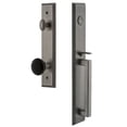 thumbnail image 2 of Grandeur Carre Single Cylinder Handleset with D Grip and Coventry Knob, 2 of 5