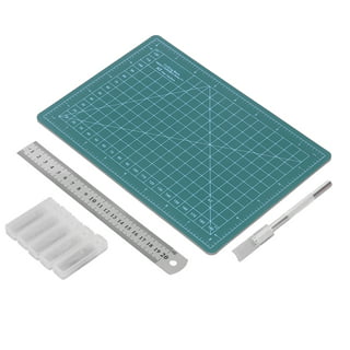 ATB Pen Knife Cutting Board Mat +10 Blades Exacto Hobby Craft Tools Compact Office