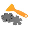 thumbnail image 1 of Unique Bargains 3.9 Inch Dia Anti Slip Grip Tape Non-Slip Traction Strips Flower Shape with Scraper, Grey 20 Pack, 1 of 5