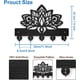thumbnail image 2 of Perchero de madera con forma de flor de loto y llavero con diseño de mandala, 2 of 9