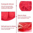 thumbnail image 3 of Moldes de silicona, 2 piezas, rojo y verde, 7 cavidades, molde para tartas en forma de triángulo, bandeja de silicona para muffins, molde para tartas de pizza, 3 of 4