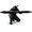 black, variant on 3D Printed Ninja Pen Holder - Cool Ninja Figurine Pen Stand, Decorative Desk Organizer for Office & Home (red)