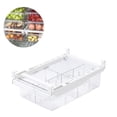 thumbnail image 3 of Organizador de cajones para refrigerador, material saludable que ahorra espacio, organizador de refrigerador con cajones extraíbles transparentes, contenedor transparente de diseño portátil, rieles, 3 of 8